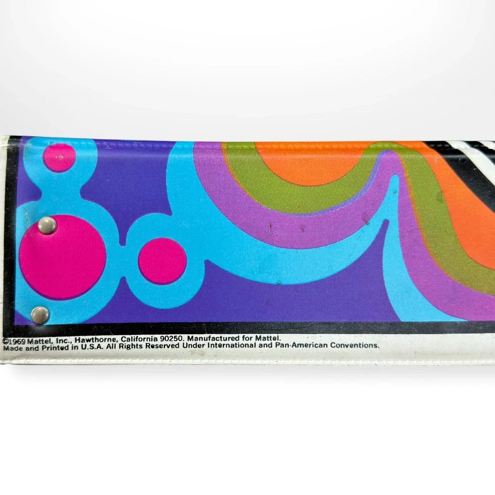 Vintage 1969 Mattel Magic Show Stoppers Showcase Magic Kit Case 5830 Psychedelic
